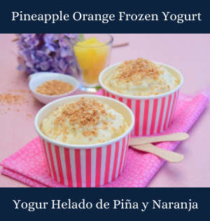Pineapple Orange Frozen Yogurt