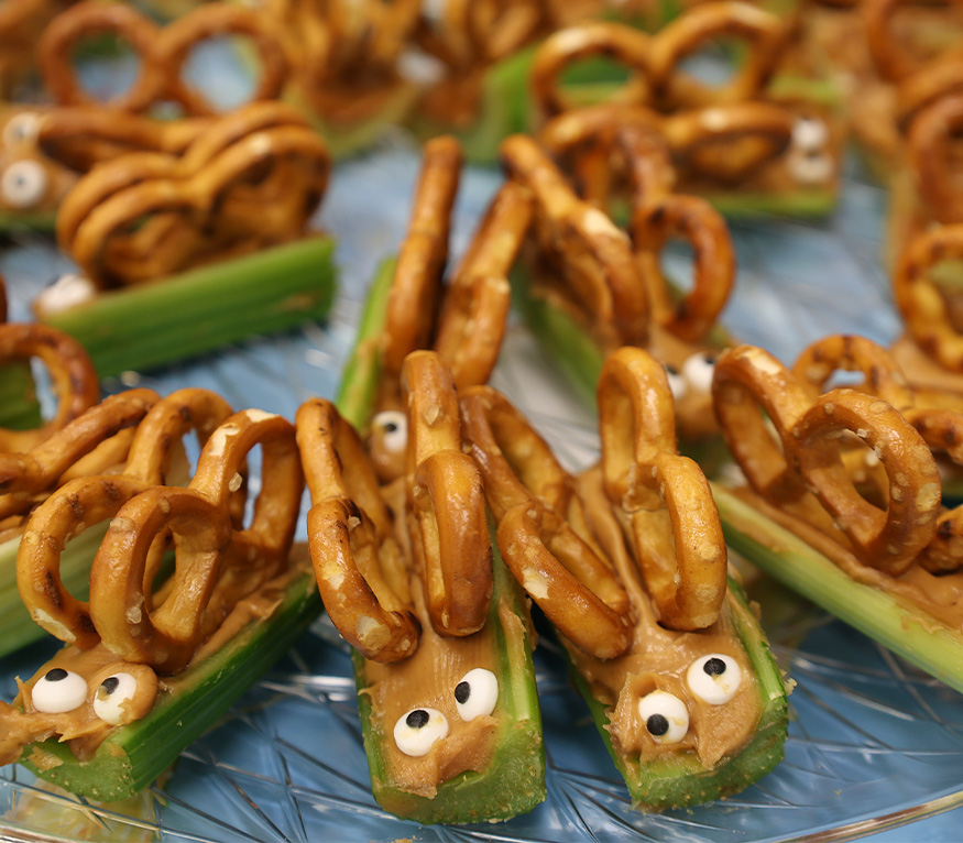 butterfly celery snacks
